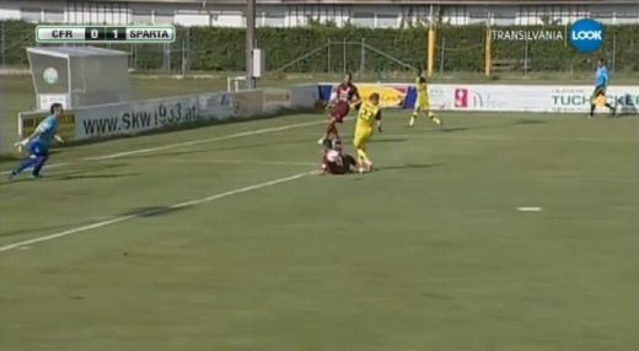 VIDEO | Campioana Romaniei, DISTRUSA de un SUPER gol! Kapetanos a dat bara din 3 metri! CFR Cluj 0-1 Sparta Praga!_10