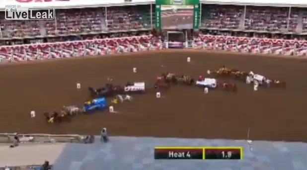 Trei cai MORTI dupa prima zi a unei curse INFIORATOARE! Vezi cum se distreaza canadienii: VIDEO