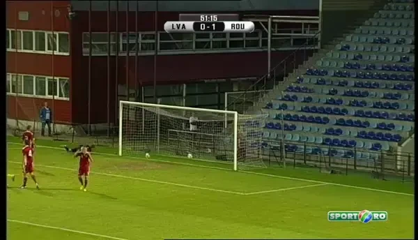 Letonia - Romania 0 - 2, gol Cosmin Matei