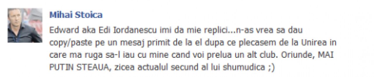 Declaratie DE RAZBOI: Mihai Stoica l-a umilit pe Edi Iordanescu! Replica dura a lui Anghel Iordanescu: