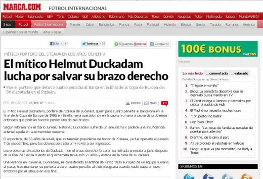 Spaniolii sunt impresionati de DRAMA incredibila a lui Duckadam: Calaul Barcei lupta sa-si pastreze mana drapta!