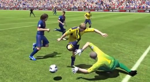 VIDEO SENZATIONAL! Cele mai mari ERORI din Fifa 13! Reina inscrie mai tare ca Messi, un jucator e aruncat de la 50m dupa un tackling! Fazele ilare din joc: