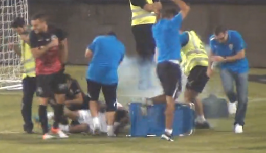 VIDEO Scene SOCANTE in Cipru! O petarda a EXPLODAT langa un jucator care primea ingrijiri! Alexa a TURBAT de furie!