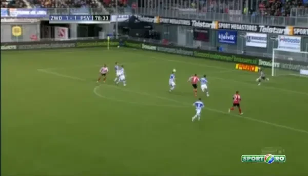 Zwolle-PSV! Autogol Van der Berg (VIDEO)