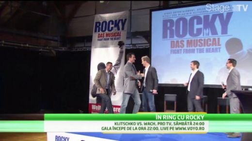 Stallone lanseaza MUZICALUL Rocky, co-produs de fratii Klitschko! Adevaratul Rocky urca in ring sambata, exclusiv pe Voyo 22:00!