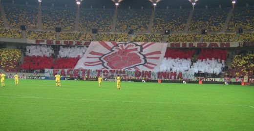 Dinamovistii au afisat coregrafia INTERZISA pe National Arena: 