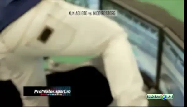 Rosberg si Kun Aguero se intrec pe circuit cu cea mai puternica masina germana!