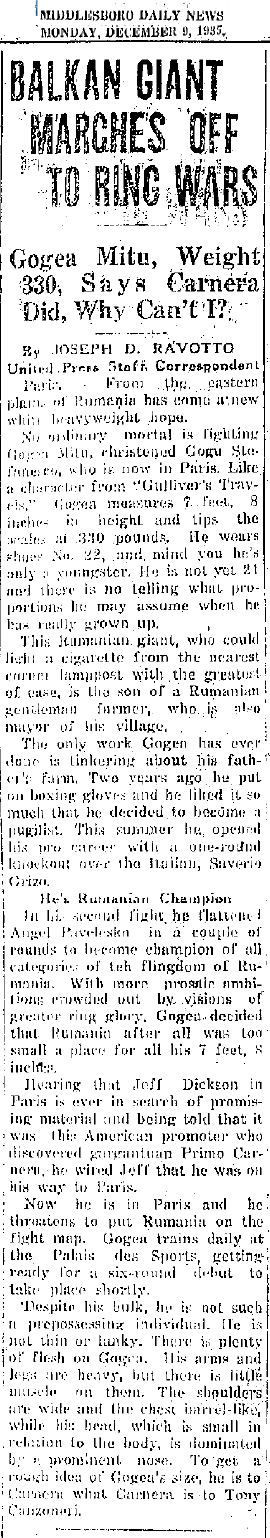 Misterul mortii celui mai inalt roman din istorie! Gogea Mitu a trait in 4 ani cat altii in 100! A fost UCIS de mafia din box?_6