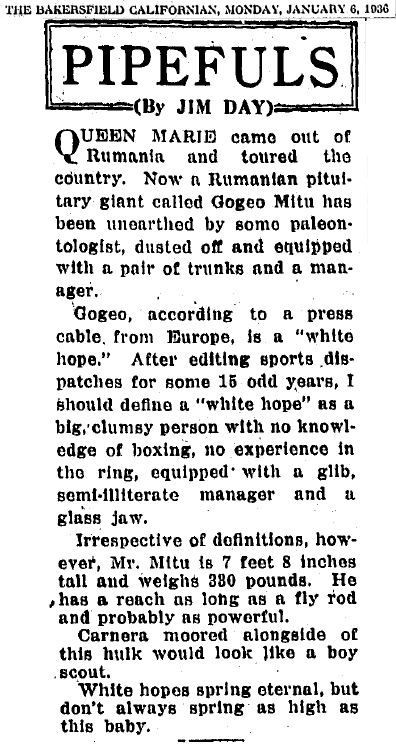 Misterul mortii celui mai inalt roman din istorie! Gogea Mitu a trait in 4 ani cat altii in 100! A fost UCIS de mafia din box?_13