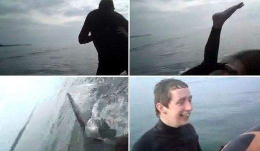 VIDEO Cea mai PROASTA gluma din istorie! Si-au aruncat prietenul in apa in fata unui RECHIN! Ce a urmat: