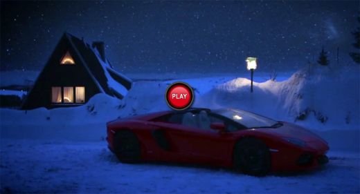 SUPER VIDEO Mos Craciun nu mai are sanie, vine cu masina de 700 de cai! Craciun FIOROS din partea Lamborghini!