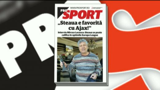 Citeste joi, exclusiv in Prosport! Mircea Lucescu s-a convins: Steaua e favorita cu Ajax, cu putin noroc e in finala! Antrenorul anului stie cheia succesului cu olandezii: