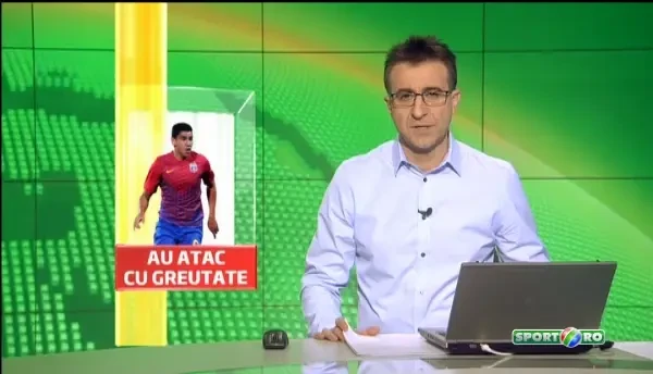 VIDEO Steaua revinventeaza golgheterul XXL! Rocha, luat la tinta de suporteri: "E buna mancarea din Spania, nu?"