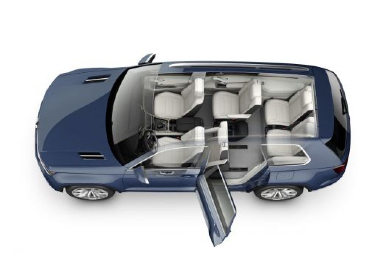 FOTO Viitorul SUV-urilor? Volkswagen a lansat hibridul cu 7 locuri! Cum arata CrossBlue Concept!_13