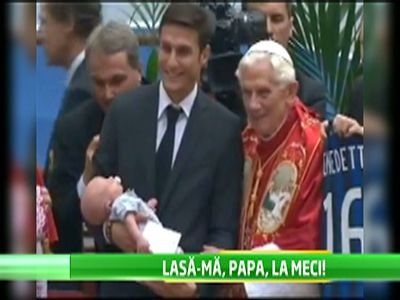 Surprize la meciul romanilor de la CFR! La Inter - CFR Cluj, fanii italieni il vor omagia pe stadion pe Papa Benedict, care si-a anuntat retragerea!