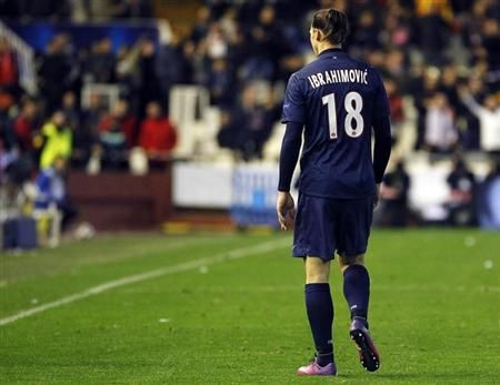 Reactia lui Ibrahimovici dupa ce a luat ROSU DIRECT in meciul cu Valencia! Statistica impresionanta: 94,6% PSG e calificata!