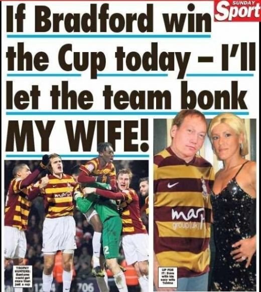 Imaginea pe care asteptau s-o vada MILIOANE de oameni! Gestul SENZATIONAL al unui suporter pentru echipa vietii lui! Bradford 0-5 Swansea, finala Cupei Ligii Angliei!_3