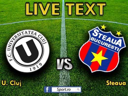 Steaua ucide campionatul! Antrenament pentru meciul cu Chelsea, Rusescu a egalat U Cluj la golurile marcate! U Cluj 0-1 Steaua! Vezi toate fazele: