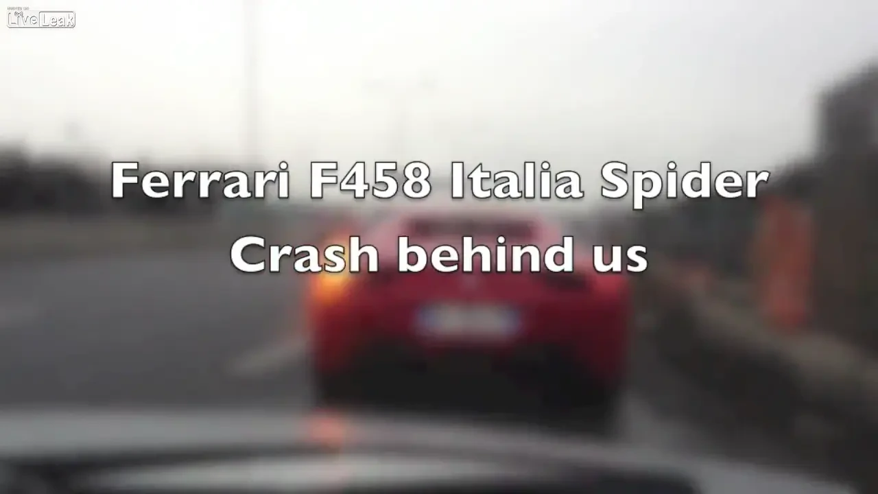 Un sofer penibil credea ca este REGELE autostrazii, intr-un Ferrari 458: Prostia l-a costat scump! VIDEO