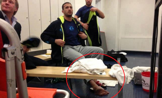FOTO HORROR! Badr Hari si-a MUTILAT piciorul in finala K-1: A refuzat sa plece cu ambulanta la spital! EXCLUSIV Vezi cum ii arata piciorul dupa meci: