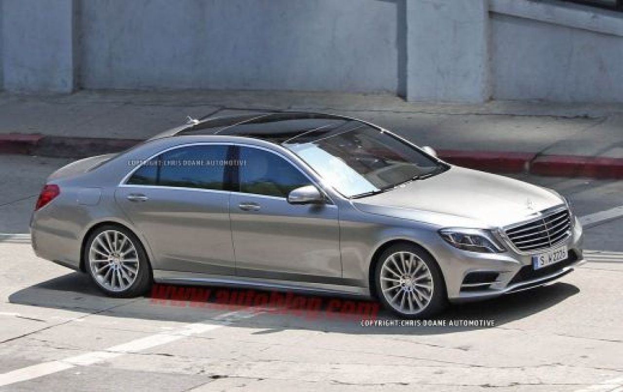 FOTO Noua limuzina de la Mercedes a fost pozata fara camuflaj! S-Classe apare in 2014! UPDATE: Au aparut primele imagini oficiale cu interiorul:_1