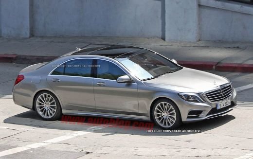 FOTO Noua limuzina de la Mercedes a fost pozata fara camuflaj! S-Classe apare in 2014! UPDATE: Au aparut primele imagini oficiale cu interiorul:_2