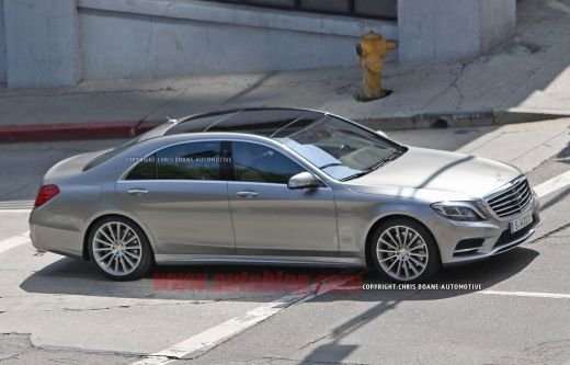FOTO Noua limuzina de la Mercedes a fost pozata fara camuflaj! S-Classe apare in 2014! UPDATE: Au aparut primele imagini oficiale cu interiorul:_3