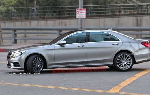 FOTO Noua limuzina de la Mercedes a fost pozata fara camuflaj! S-Classe apare in 2014! UPDATE: Au aparut primele imagini oficiale cu interiorul:_5
