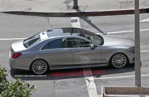 FOTO Noua limuzina de la Mercedes a fost pozata fara camuflaj! S-Classe apare in 2014! UPDATE: Au aparut primele imagini oficiale cu interiorul:_7