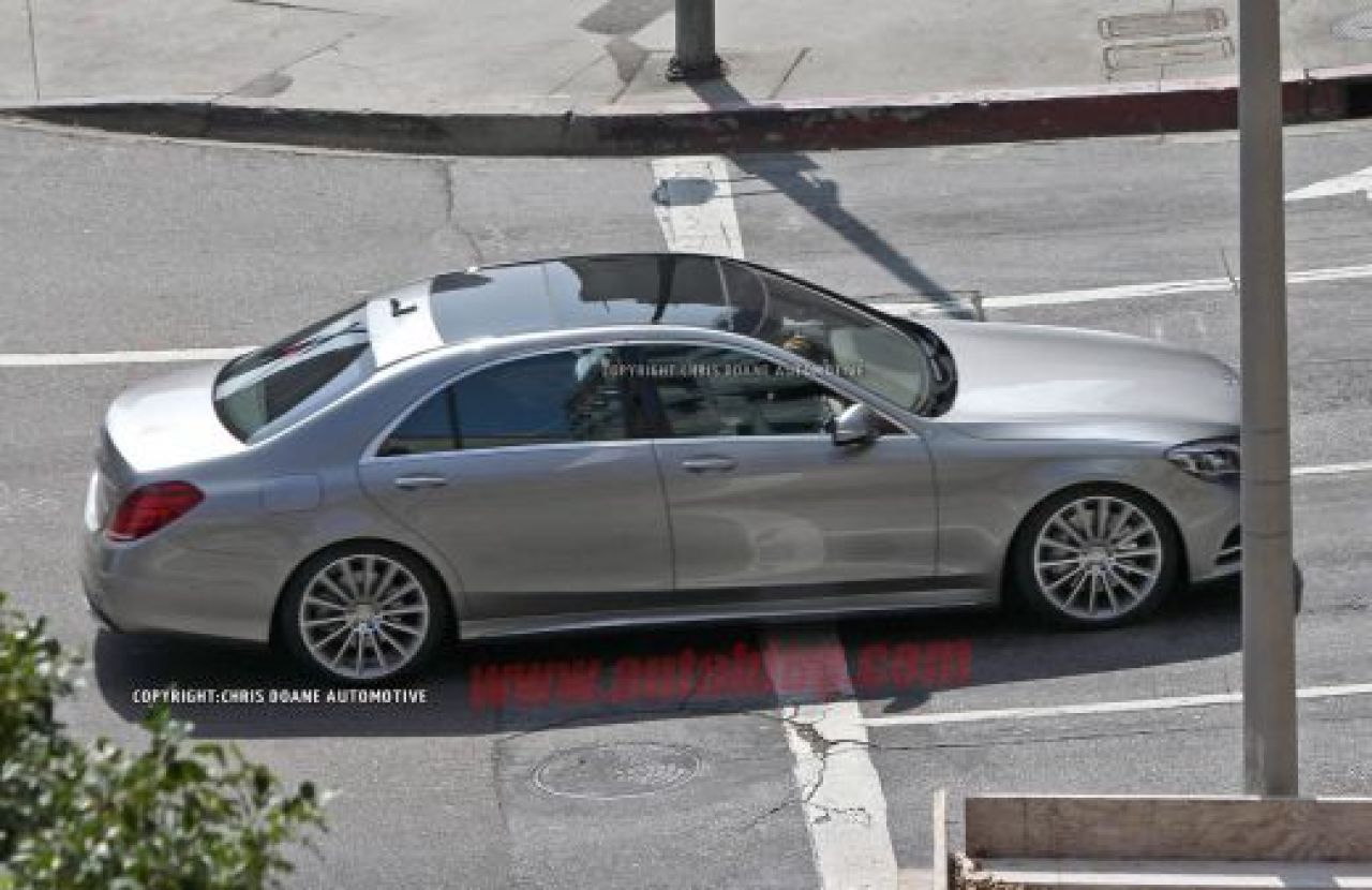 FOTO Noua limuzina de la Mercedes a fost pozata fara camuflaj! S-Classe apare in 2014! UPDATE: Au aparut primele imagini oficiale cu interiorul:_7