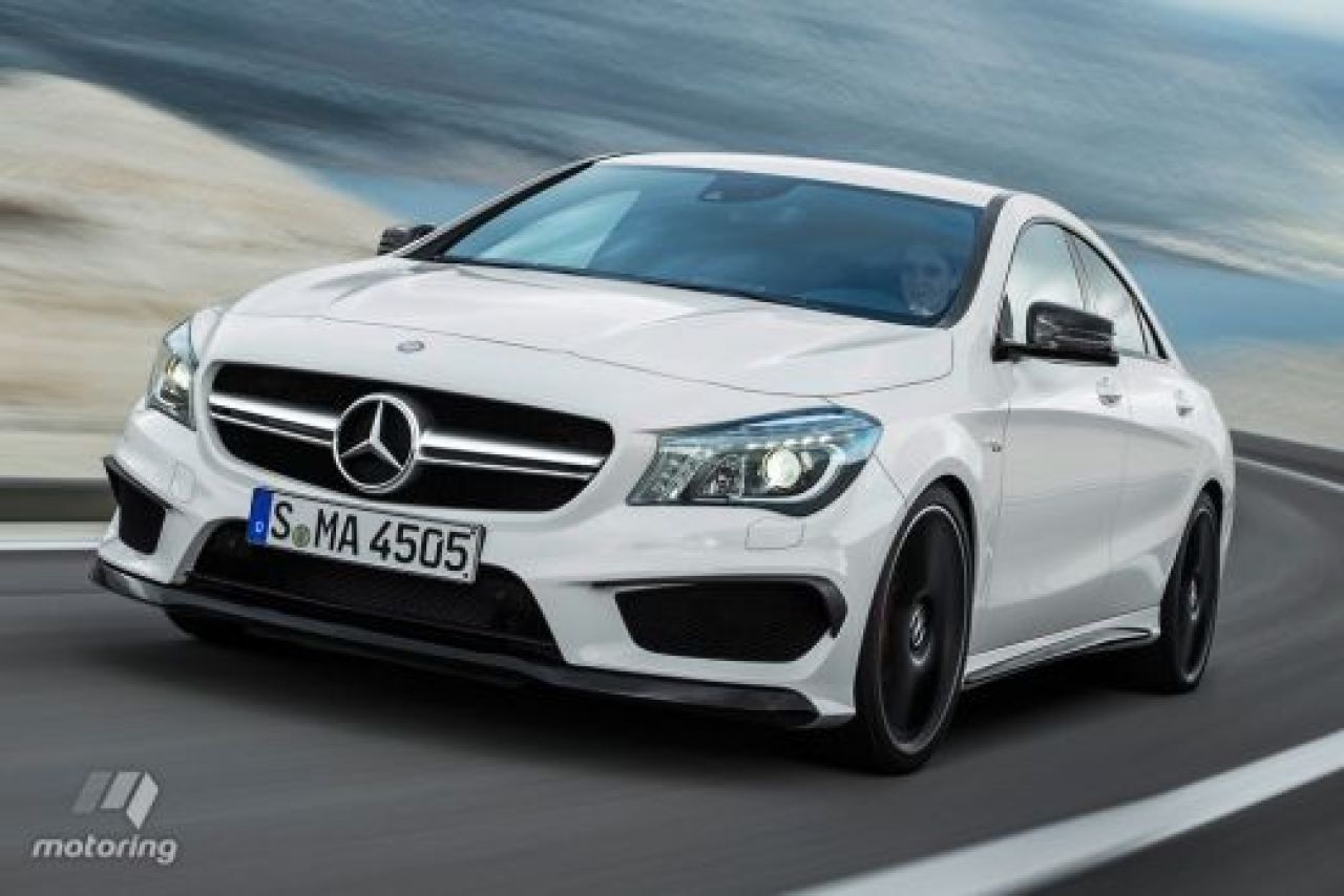 Mercedes lanseaza masini noi pe banda rulanta! Primele imagini cu CLA45 de la AMG! Galerie foto si detalii tehnice:_5