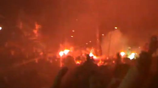 Zgomote DIN IAD la Budapesta! Ultrasii maghiari au dat FOC dupa golul care a UCIS Romania! Imaginile pe care nu le-ai vazut NICAIERI