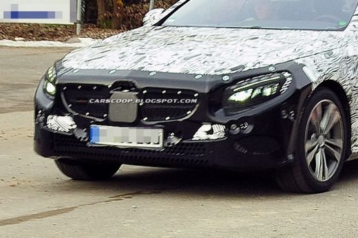 FOTO Asa arata VIITORUL Mercedes! Limuzina sport care se lanseaza in 2015! Prima imagine fara camuflaj:_4