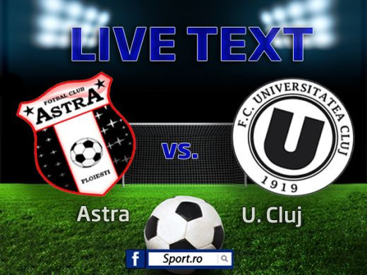 Ganea a trimis titlul Stelei: Astra 1-2 U Cluj! Meciul dupa care U Cluj respira din nou: doua penalty-uri, zeci de ratari! Astra NU mai are sanse la titlu!