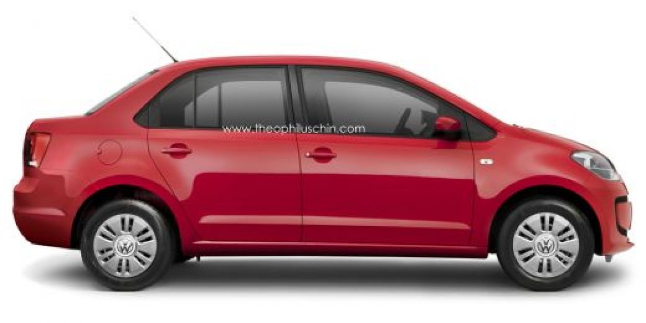 FOTO Prima imagine cu rivala Daciei de la Volkswagen! Nemtii se intorc in timp cu design din anii '90! Comparatia cu Logan:_4