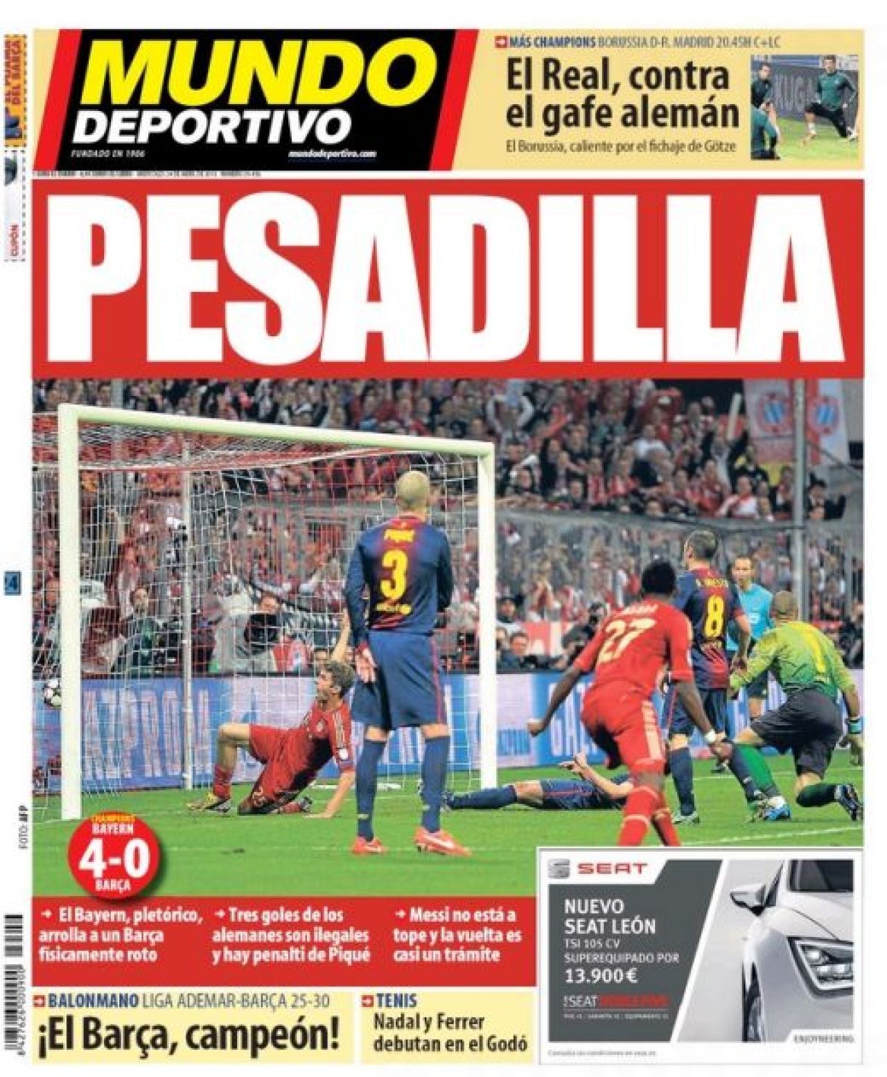 TITLURILE ZILEI: Barca a fost injunghiata in INIMA. Seara de COSMAR pentru Messi la Munchen! Cum s-a vazut infrangerea in Spania:_2