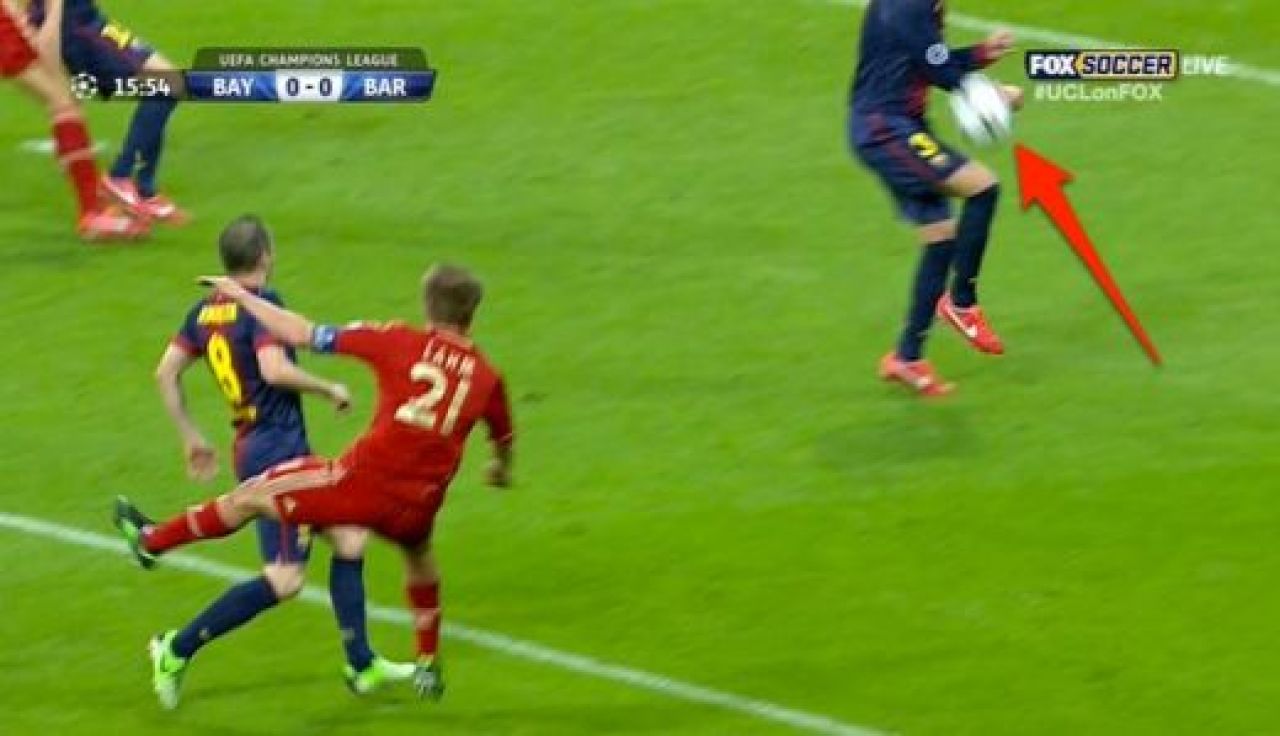 Scandalul MONSTRU facut de fanii Barcei se poate muta la Munchen: Bayern a avut doua PENALTY-uri neacordate! Pique si Alexis au jucat handbal in careu: FOTO_2