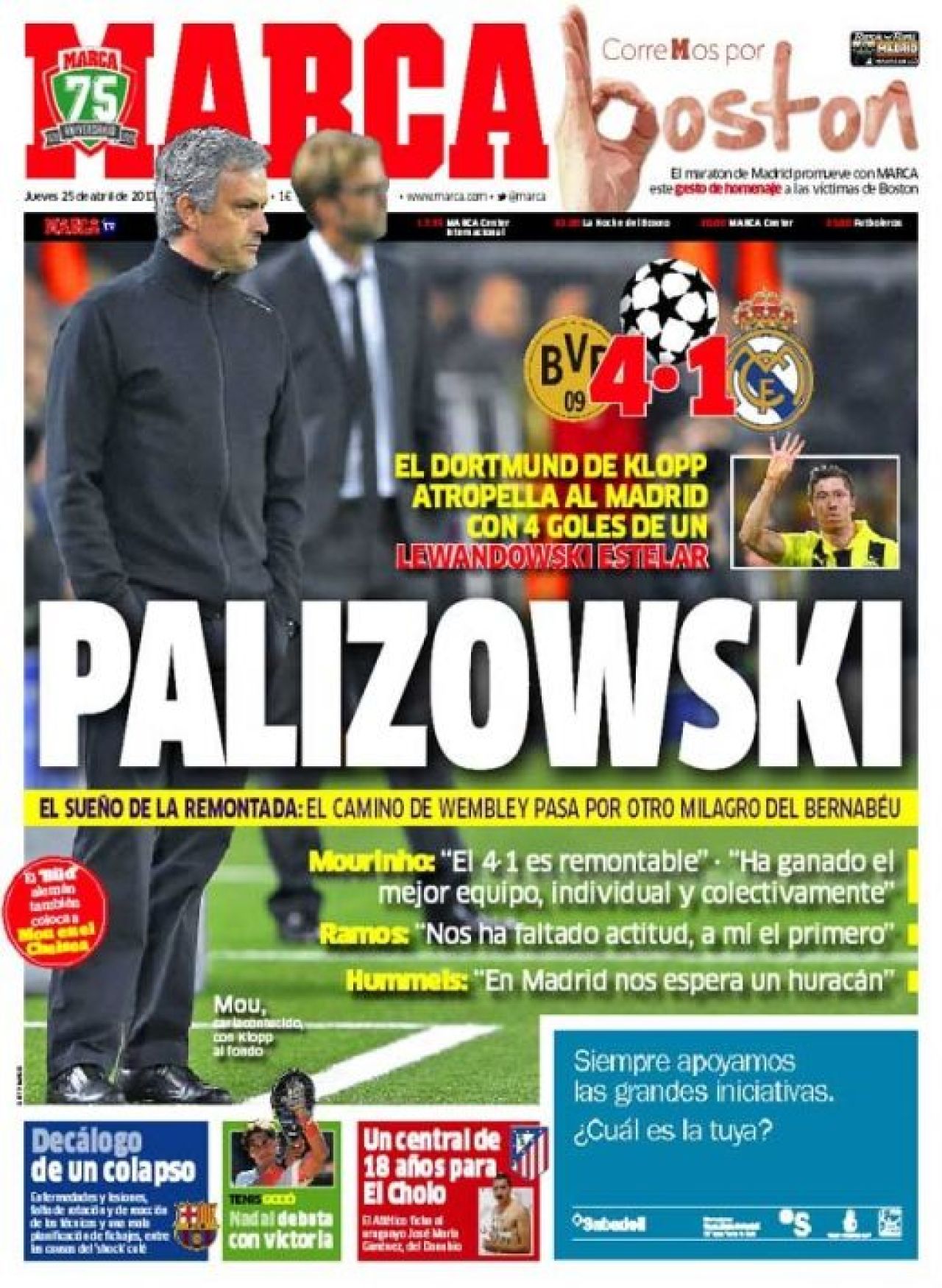 TITLURILE ZILEI | KICKER: 'Wembley, venim!' AS: 'Incepem operatiunea 3 la 0'! Ce scriu ziarele din Europa dupa umilinta Realului:_4