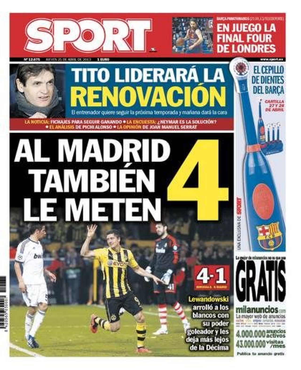 TITLURILE ZILEI | KICKER: 'Wembley, venim!' AS: 'Incepem operatiunea 3 la 0'! Ce scriu ziarele din Europa dupa umilinta Realului:_8