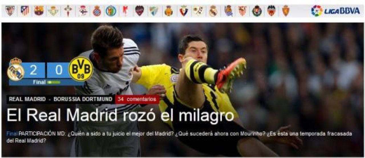 Reactiile PRESEI din Spania si Germania dupa Real 2-0 Dortmund! Meciul in care 'a lipsit MINUNEA!'_6