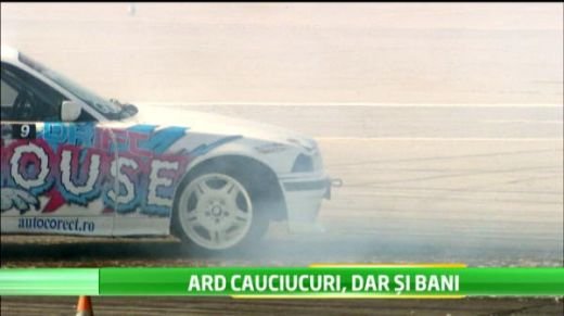 SUPER SHOW de drifting! Vezi cat costa o masina preparata special si cate pneuri se ARD la un eveniment! VIDEO