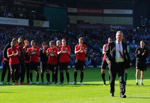 THRILLER! Ferguson a plecat suparat dupa 5-5 cu WBA! Un fan a vrut sa intre pe teren! Super FOTO de la 'Fergie 1500', ultimul meci al lui Sir Alex:_25