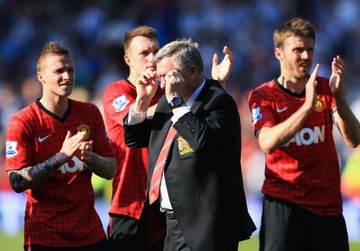 THRILLER! Ferguson a plecat suparat dupa 5-5 cu WBA! Un fan a vrut sa intre pe teren! Super FOTO de la 'Fergie 1500', ultimul meci al lui Sir Alex:_26