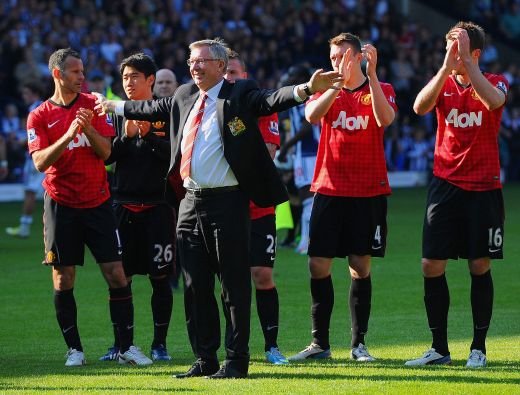 THRILLER! Ferguson a plecat suparat dupa 5-5 cu WBA! Un fan a vrut sa intre pe teren! Super FOTO de la 'Fergie 1500', ultimul meci al lui Sir Alex:_30