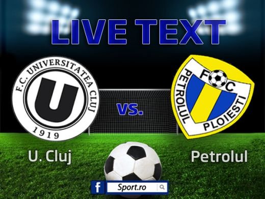 U Cluj 2-4 Petrolul! Cei 200 de fani din tribune au reusit sa il loveasca cu o bricheta in cap pe Mojica! Prahovenii urca pe 2 in clasament!