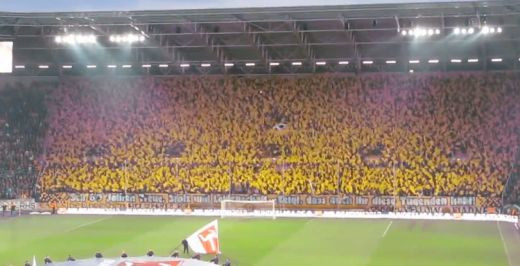 Fanii Stelei au rivali pe masura! Coregrafie GENIALA a suporterilor lui Dynamo! Cum au creat un spectacol uluitor pe stadion: VIDEO