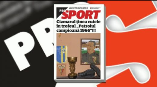 Citeste vineri in ProSport: trofeul de campioana a Romaniei este cel mai bun loc in care cizmarii isi pot tine... cuiele!