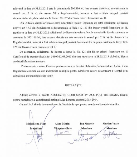 Verdict final: Rapid si U Cluj nu au primit licenta! U Cluj a depus memoriu la TAS in ultimul moment! OFICIAL: prima echipa din Liga II care a luat licenta:_3