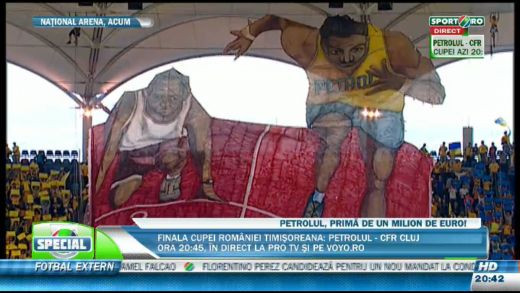 Scene DEMENTIALE pe National Arena! Super coregrafie a Petrolului, atmosfera de senzatie in stadion! SUPER IMAGINI