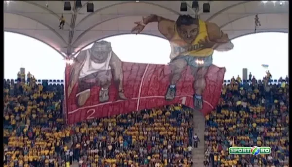 Scene DEMENTIALE pe National Arena! Super coregrafie a Petrolului, atmosfera de senzatie in stadion! SUPER IMAGINI